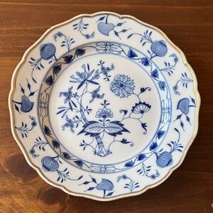 Meissen Scalloped Floral Plate